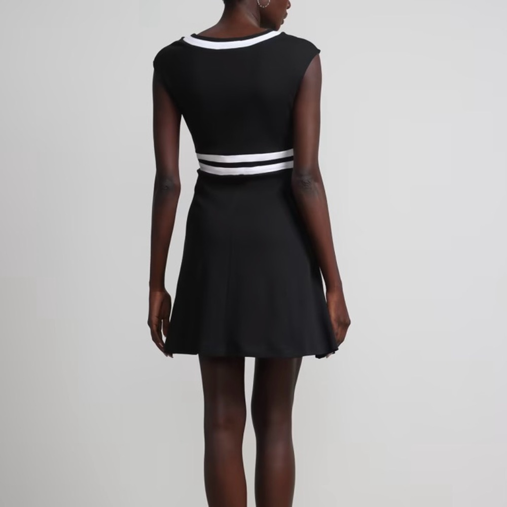 🎊  New York & Company Colorblock Accent Wrap Dress - City Knits - Picture 2 of 6